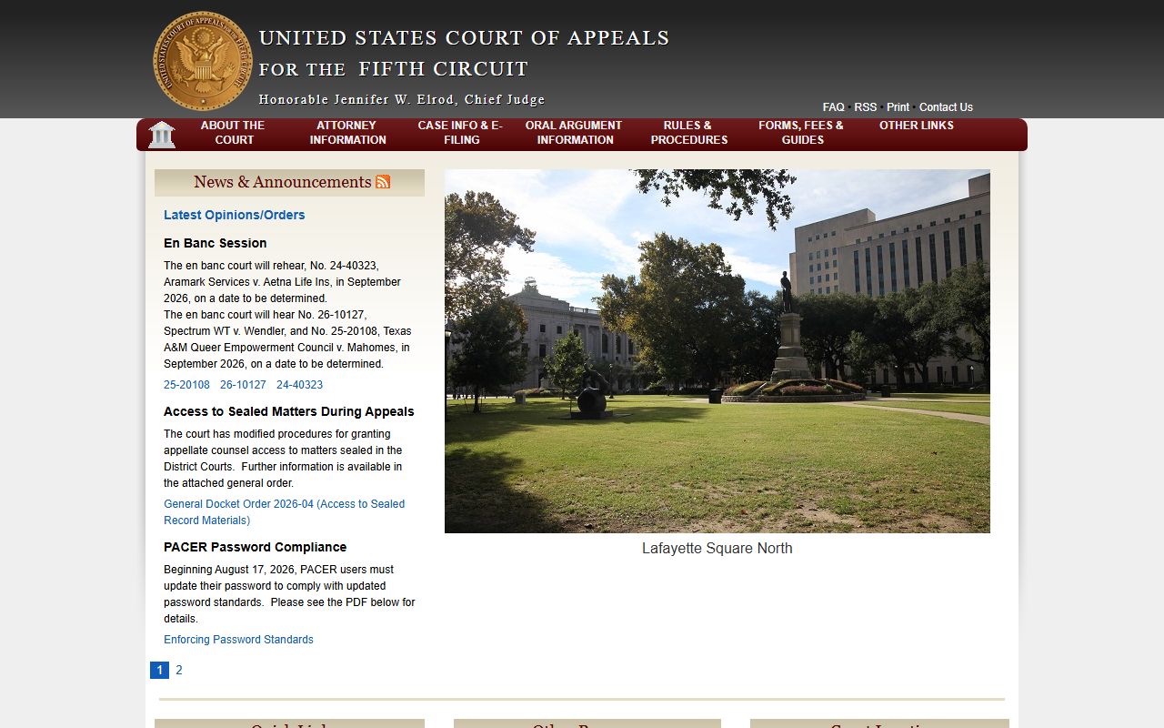 West Carroll Parish court charge records U.S. Court of Appeals Fifth Circuit