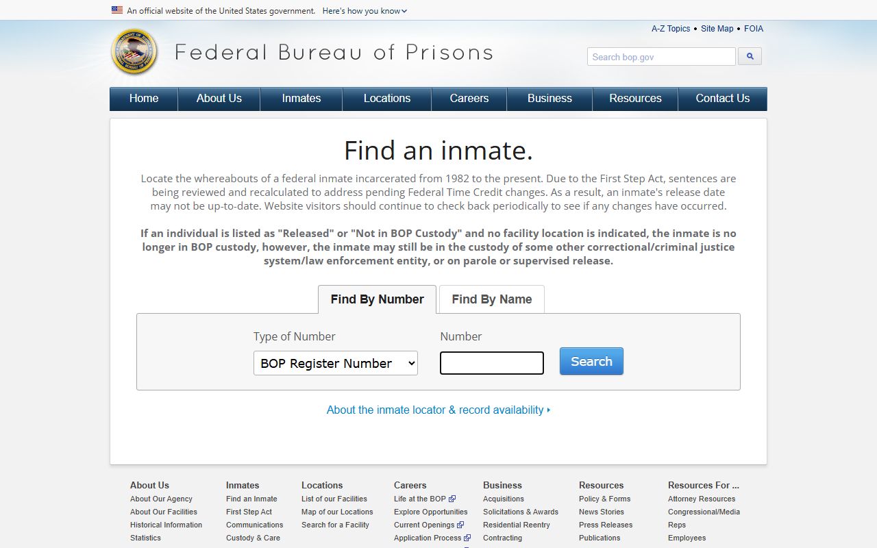 West Carroll Parish inmate search Federal Bureau of Prisons locator